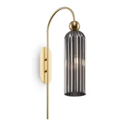 Maytoni Antic vegglampe, grå glasskjerm