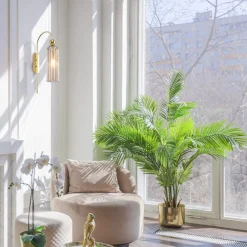 Maytoni Antic vegglampe, konjakk-farget, glass