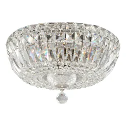 Maytoni Basfor taklampe, nikkelfarget, Ø 30 cm, 3 x E14