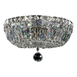 Maytoni Basfor taklampe, nikkelfarget, Ø 30 cm, 3 x E14