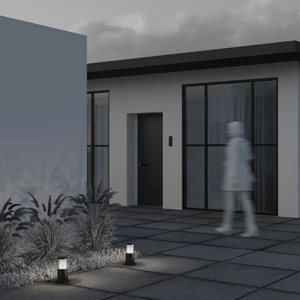 Maytoni Bronx sokkellampe, svart