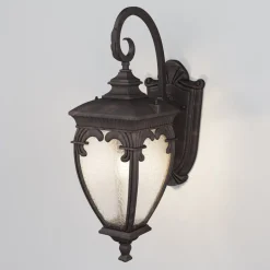 Maytoni Fleur utendørs vegglampe, bronse