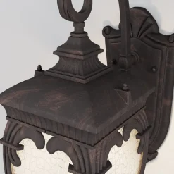 Maytoni Fleur utendørs vegglampe, bronse