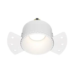 Maytoni innfellingslampe Share, hvit/hvit, Ø 14 cm, aluminium, GU10