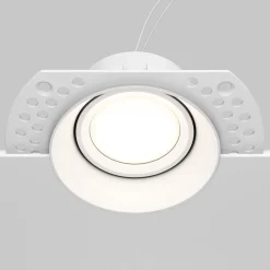 Maytoni innfellingslampe Dot hvit rund 11,8 x 9 cm aluminium GU10