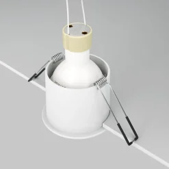 Maytoni innfelt downlight Reif, hvit/hvit, Ø 6,8 cm, aluminium