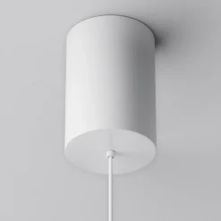 Maytoni LED-hengelampe Plato, hvit, Ø 18,5 cm, aluminium