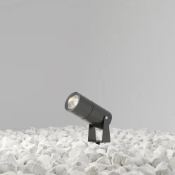 Maytoni LED-spot med jordspyd Bern, grafitt, Ø5,5 cm, 5W, IP65