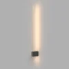 Maytoni LED-vegglampe Pars, 62,3 cm, svart/gull, aluminium