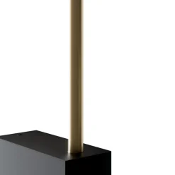 Maytoni LED-vegglampe Pars, 62,3 cm, svart/gull, aluminium