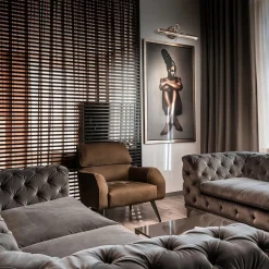 Maytoni Picasso vegglampe, bildelampe i gull