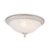 Maytoni taklampe Pascal, hvit/gull, Ø 35 cm glass/metall