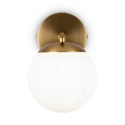 Maytoni vegglampe i marmor med glassskjerm