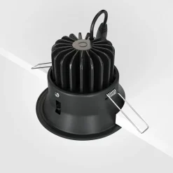 Maytoni Yin LED for innfelt belysning, IP20, 3000K, triac, svart