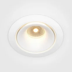 Maytoni Yin LED for innfelt belysning, IP20, 3000K, triac, hvit