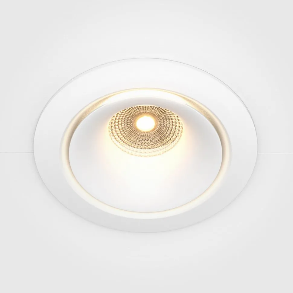 Maytoni Yin LED for innfelt belysning, IP20, 3000K, triac, hvit