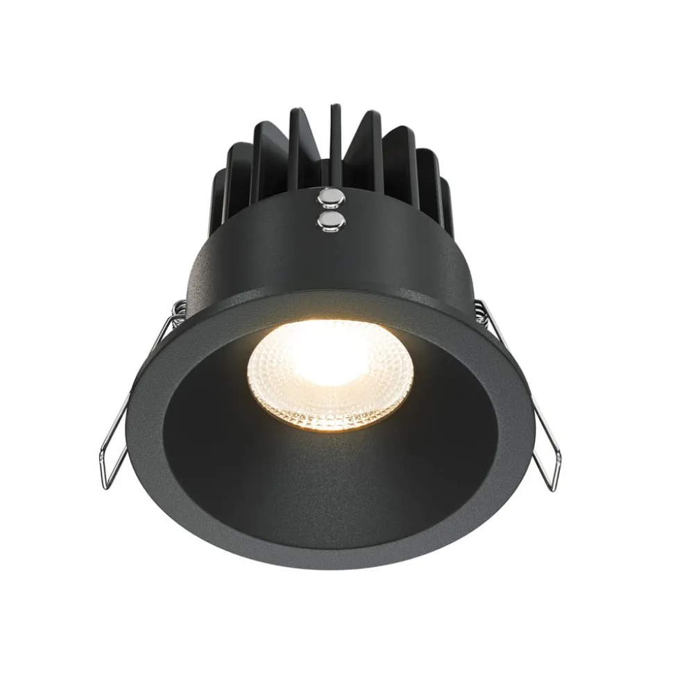 Maytoni Zoom LED innfellingslampe 930 IP65 rund triac, svart