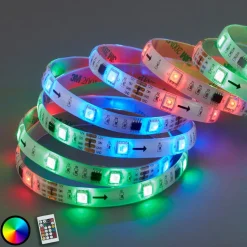 Med 164 lysfunksjoner - 500 cm RGB LED-stripe Mo