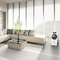 Med luftfukter - gulvviften Cascata