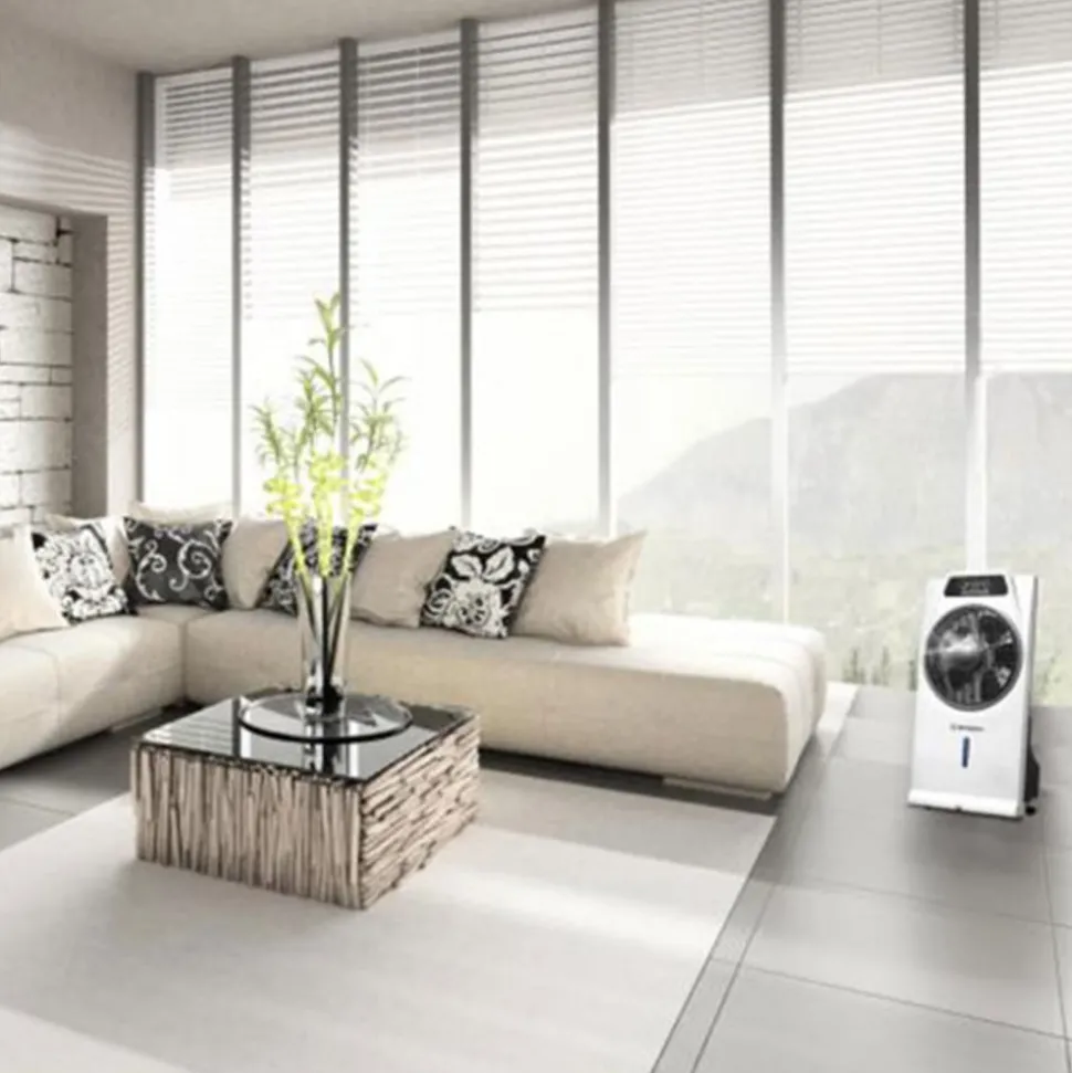 Med luftfukter - gulvviften Cascata