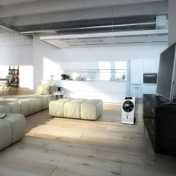 Med luftfukter - gulvviften Cascata