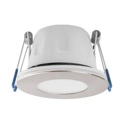 MEGAMAN LED innfellingsspot Tego Slim, 10-pakning, 2800 K, nikkel