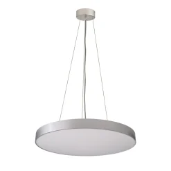 Menkar LED-hengelampe, sølvfarget, Ø 80 cm, CCT, opp/ned