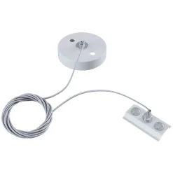 Metallopphengskinne, 1-fase skinne, hvit