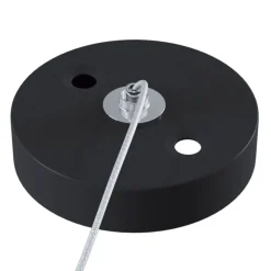 Metallopphengskinne, 1-fase skinne, svart