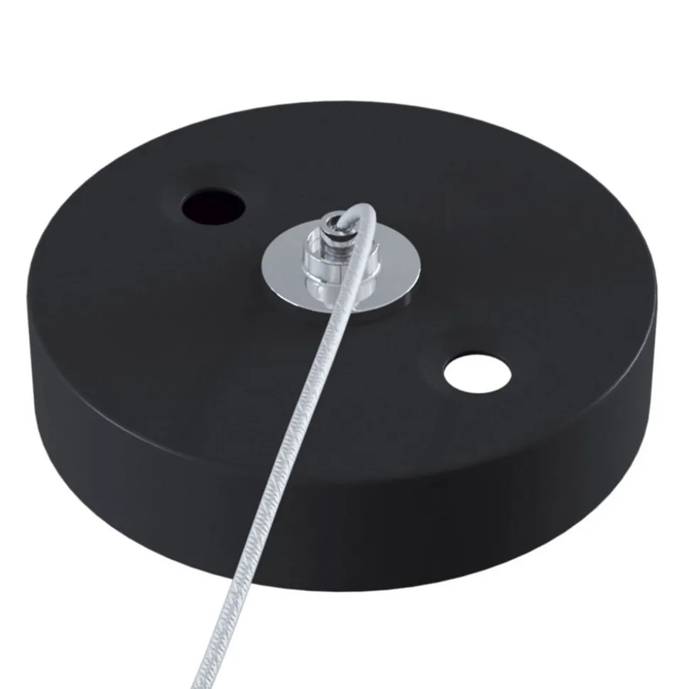 Metallopphengskinne, 1-fase skinne, svart