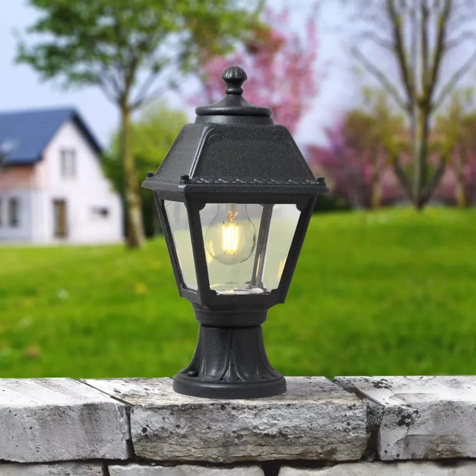 Mikrolot/Mary sokkelampe, svart, klart deksel 2 700 K