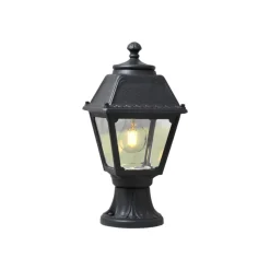 Mikrolot/Mary sokkelampe, svart, klart deksel 2 700 K