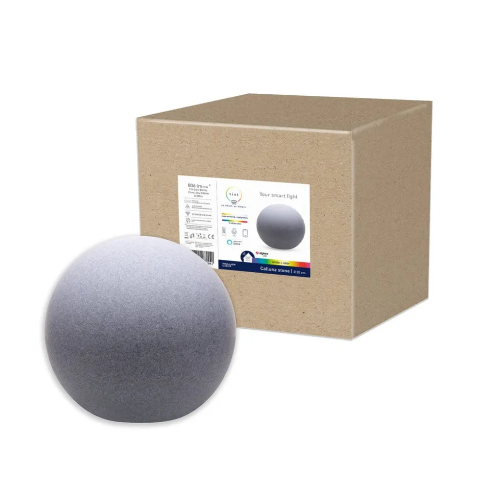 Müller Licht tint Calluna LED-kule stein, 30 cm