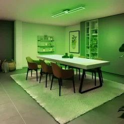 Müller Licht tint LED taklampe Ciso, RGB, CCT, sølv