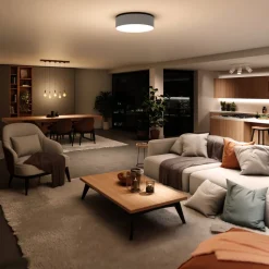 Müller Licht tint LED taklampe Malea, RGB, CCT, grå