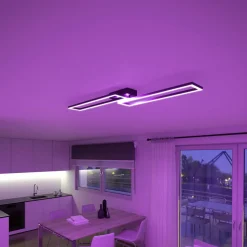 Müller Licht tint LED taklampe Ciso, RGB, CCT, svart