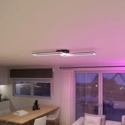 Müller Licht tint LED taklampe Ciso, RGB, CCT, svart