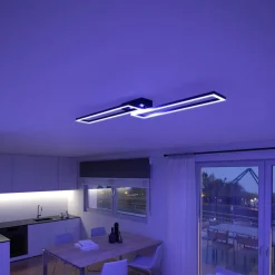 Müller Licht tint LED taklampe Ciso, RGB, CCT, svart