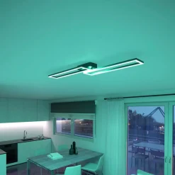 Müller Licht tint LED taklampe Ciso, RGB, CCT, svart