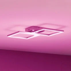 Müller Licht tint LED taklampe Cano, RGB, CCT, sølv