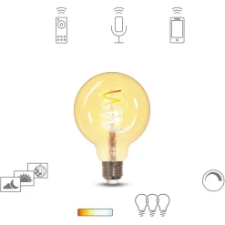 Müller Licht tint LED-globepære G95 E27 5,5W gull