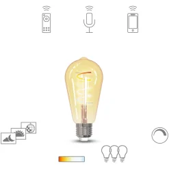 Müller Licht tint LED-pære retro gold E27 5,5W