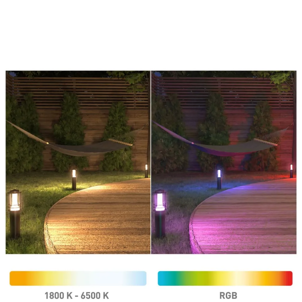 Müller Licht tint Petunia LED-gatelampe sett med 3 stk