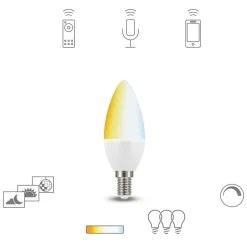 Müller Licht tint white LED-mignonpære E14 5,8W