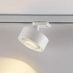 Molto Luce LED 3-faset skinnespot Mag, hvit, 830