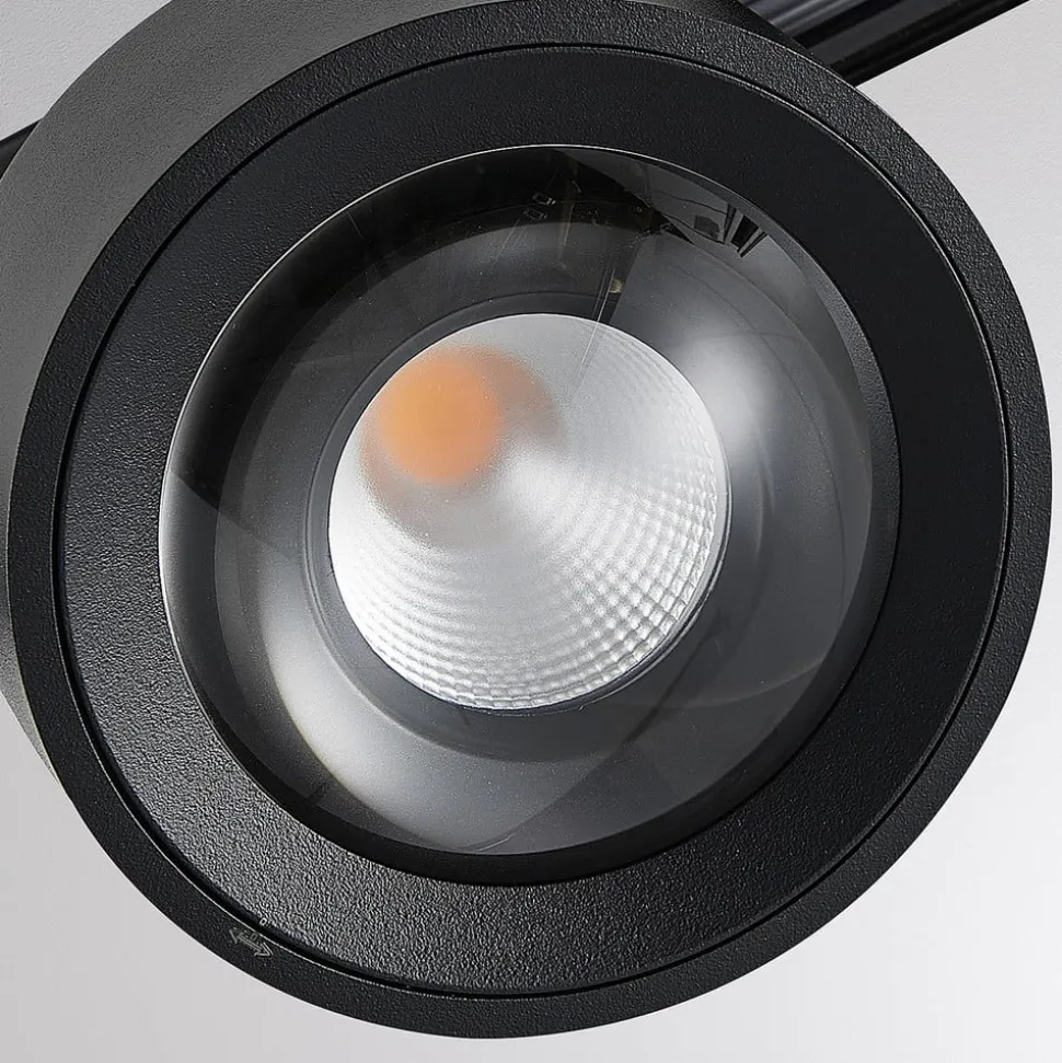 Molto Luce LED 3-faset skinnespot Mag, svart, 827