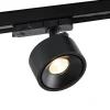 Molto Luce LED 3-faset skinnespotlight Magis, svart, 830