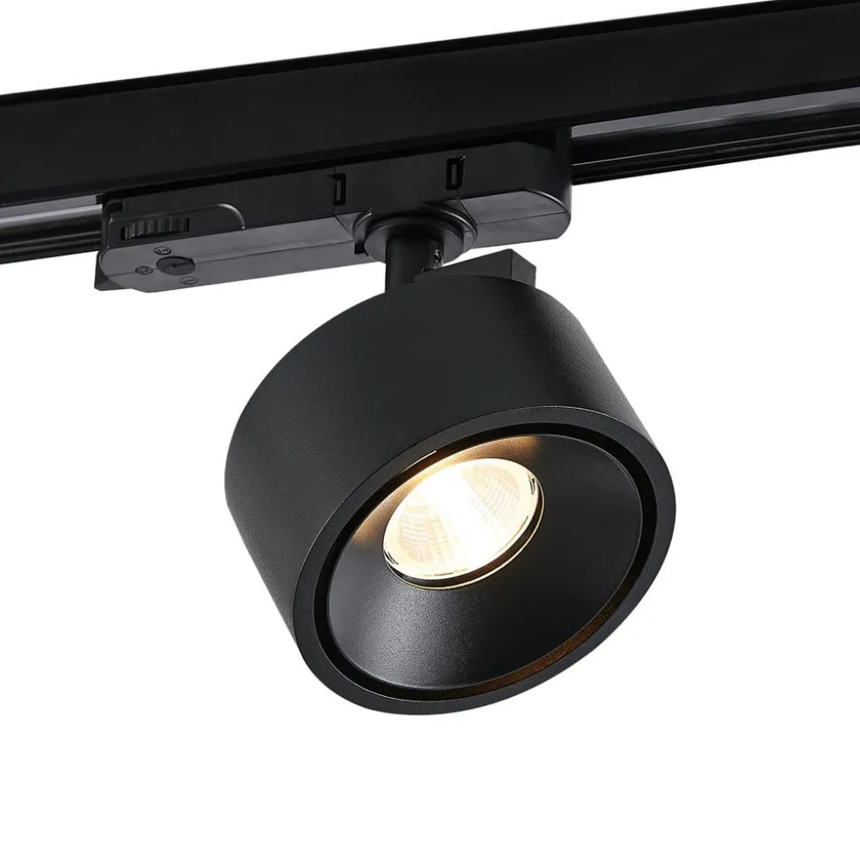 Molto Luce LED 3-faset skinnespotlight Magis, svart, 830