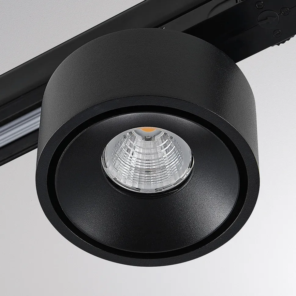 Molto Luce LED 3-faset skinnespotlight Magis, svart, 830