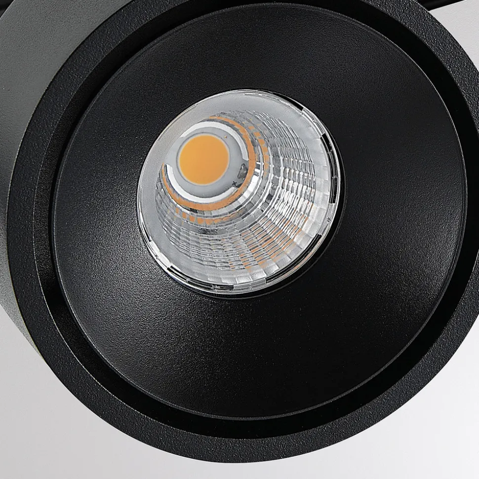 Molto Luce LED 3-faset skinnespotlight Magis, svart, 830